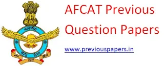 Air Force Commissioned Officer Previous Year Question Papers