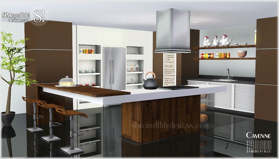 My Sims 3 Blog: Cayenne Kitchen Set by Simcredible Designs