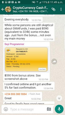 4 Gmafunds.com paid us 100% profit in 20 days! See proof below!