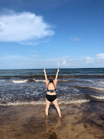 Tulum, travel guide, what to do in Tulum, Jamie Allison Sanders, ASOS Curve bikini top, JustFab bikini bottoms, body positivity, Caribbean Sea, beach