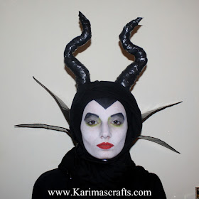 maleficent face paint painting costume 