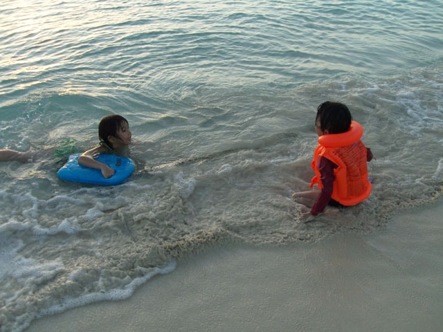 Swimming at Calaguas Island