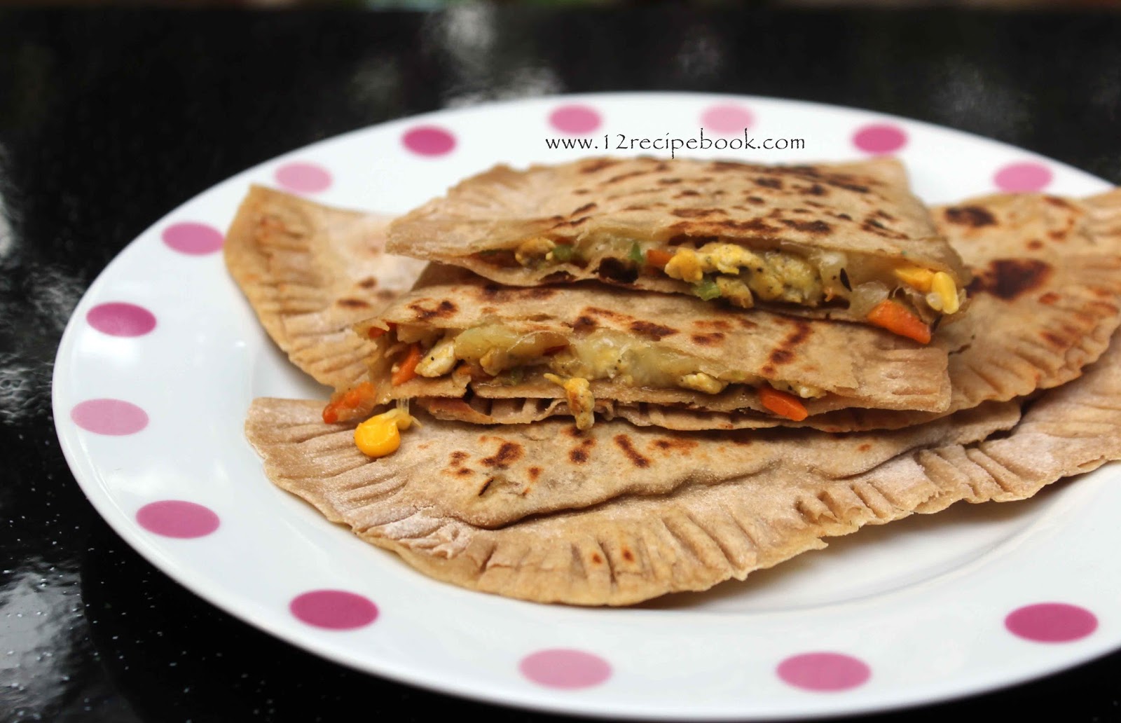 Paratha with Creamy Egg Stuffing Recipe Book