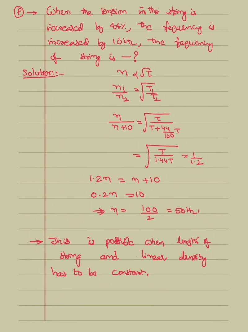 Stretched String Problems and Solutions IIT JEE and NEET Physics