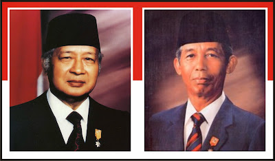 Gambar Presiden Soeharto dan Soedharmono