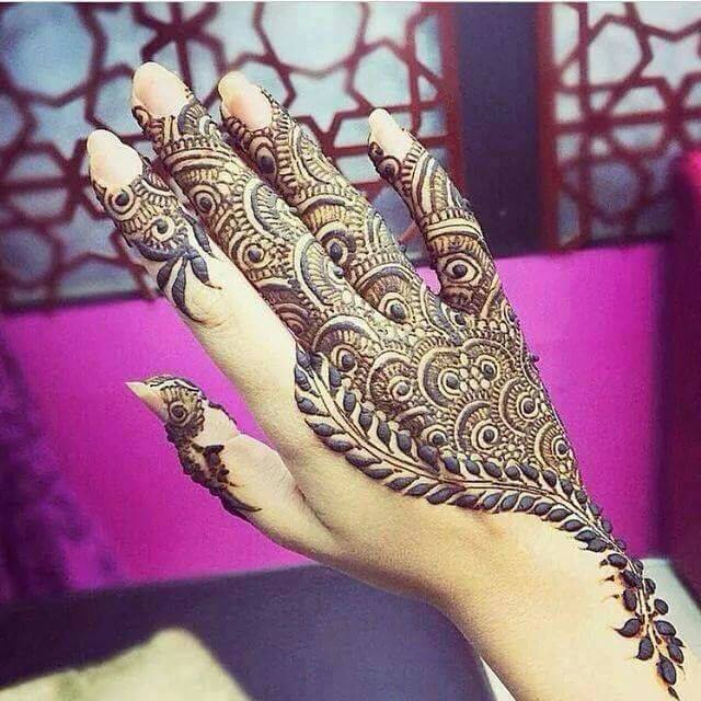 Back hand mehndi designs