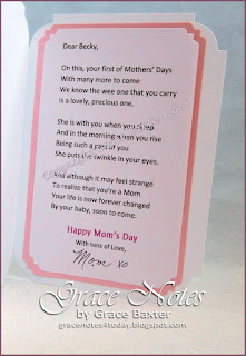 1st Mother's Day Card. Poem and design by Grace Baxter 1st Mother's Day Card. Poem and design by Grace Baxter