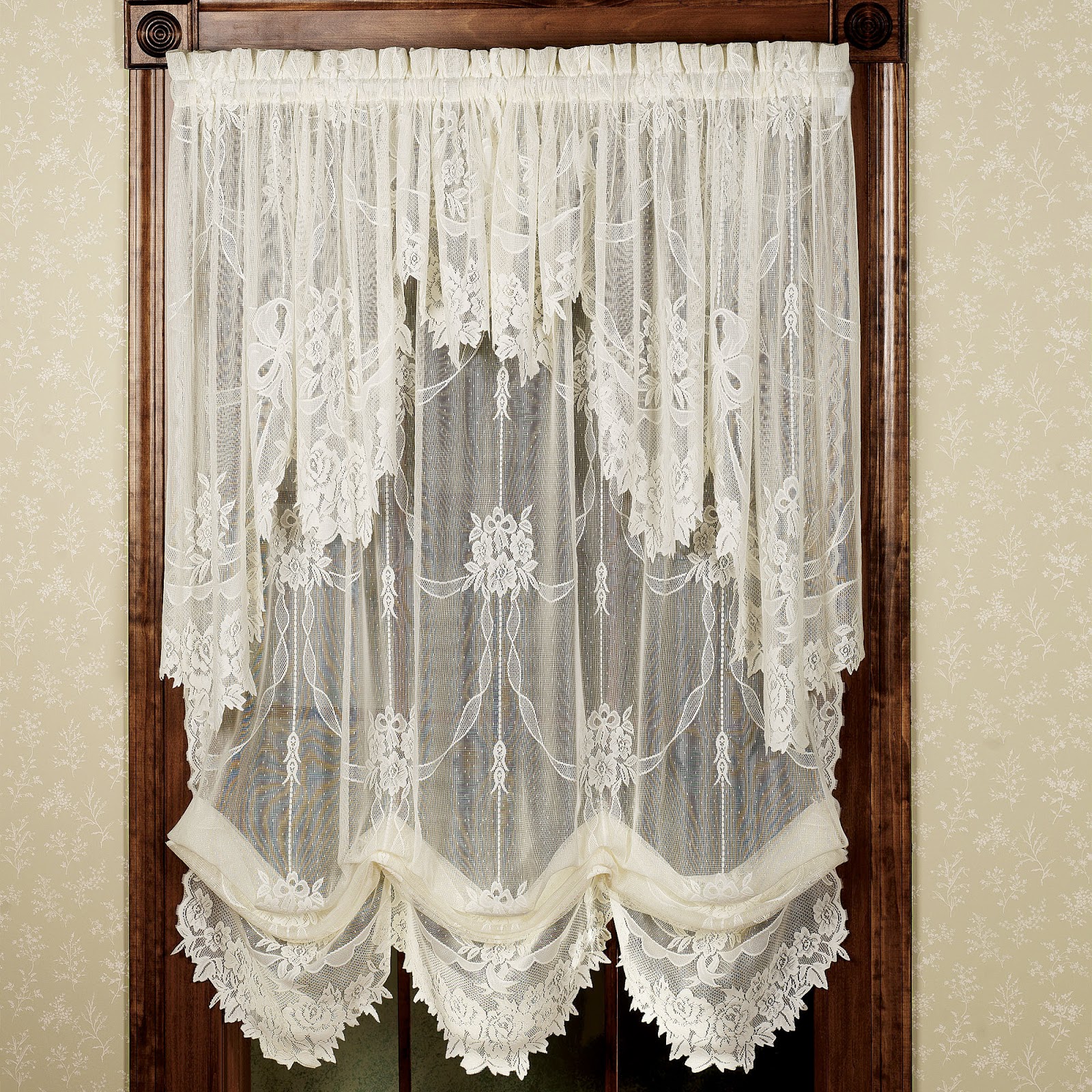 Country Lace Balloon Curtains 27