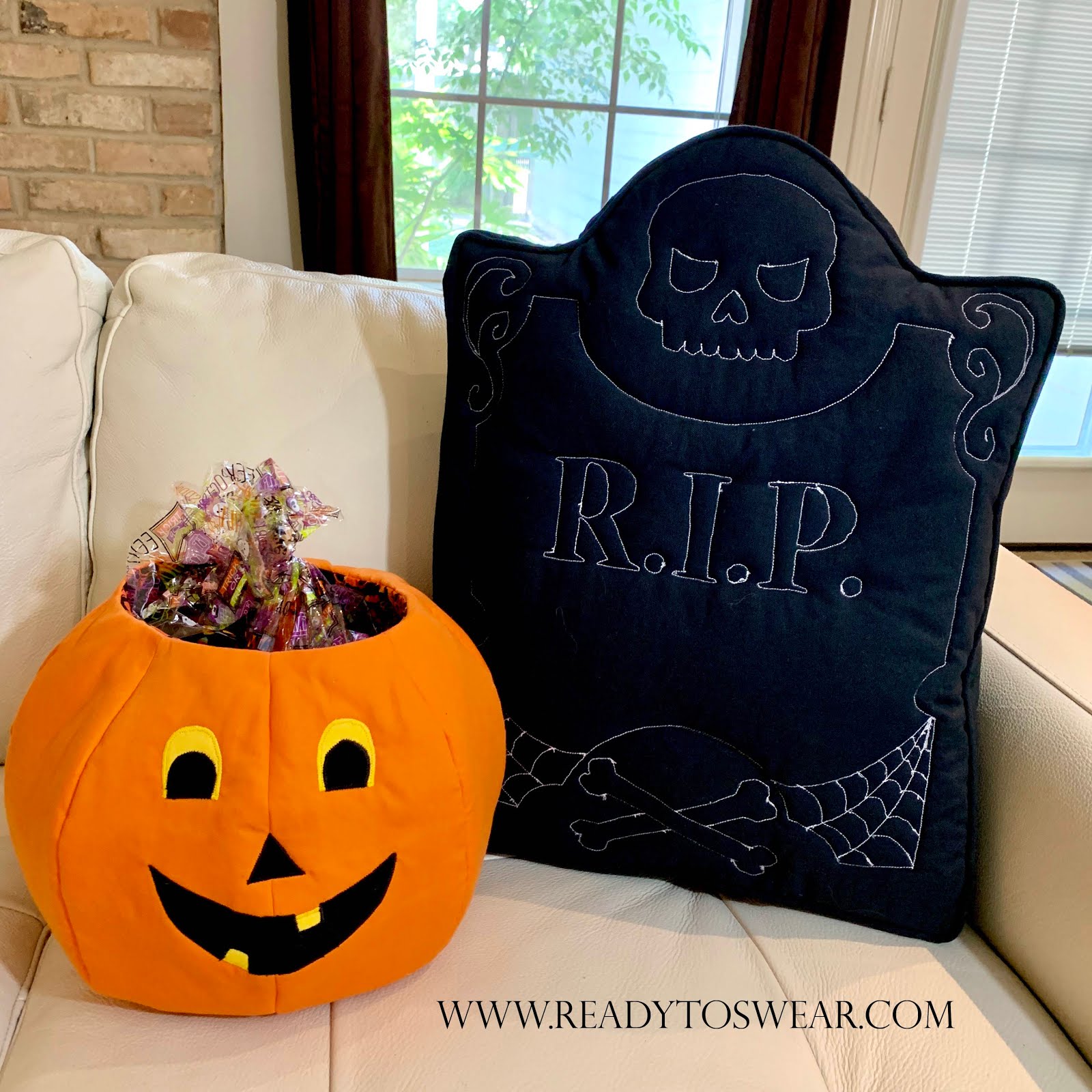 GoHeen Designs RIP Tombstone Pillow Pattern Review | Ready-to-Swear