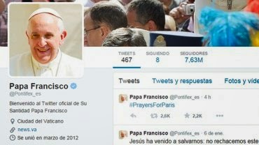 Papa Francisco mensaje en twitter