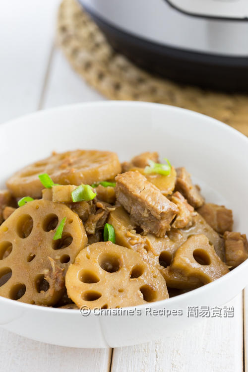 Braised Pork Ribs and Lotus Root with Red Bean Curd