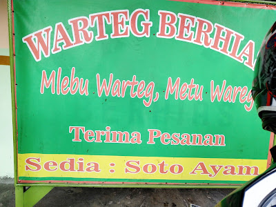 Warteg Berhias, Mlebu Warteg Metu Wareg di Beji Depok