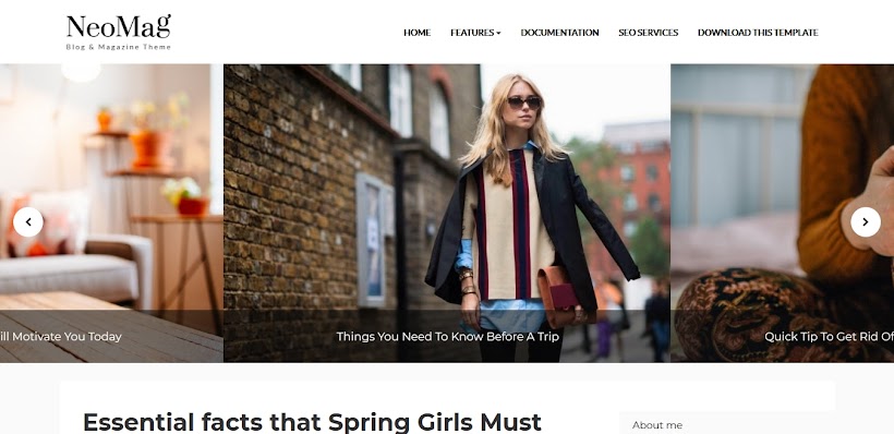 Neo Mag Free Blogger Template