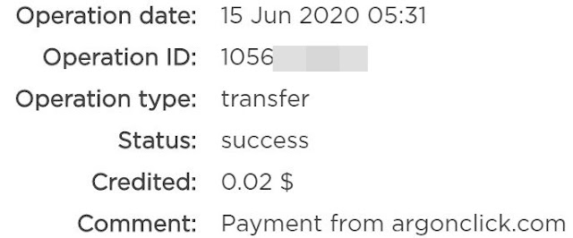 payment proof argonclick earn money online payment proof