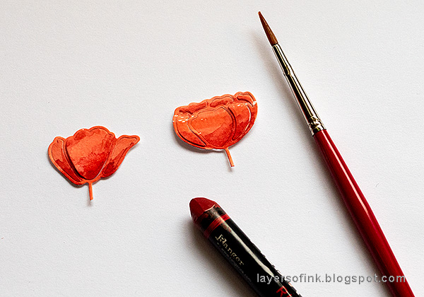 Layers of ink - Poppy Card Tutorial by Anna-Karin Evaldsson.