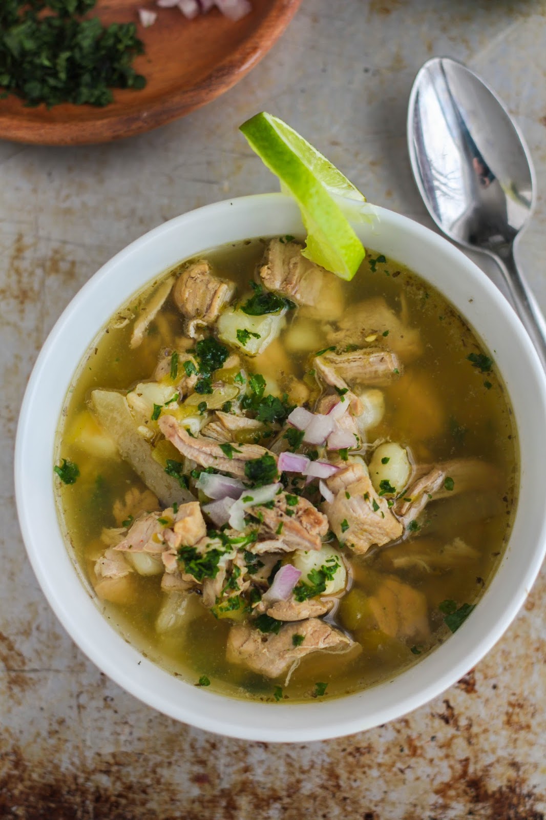 Slow Cooker Spicy Posole Verde