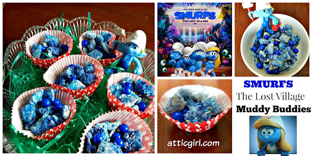Smurfs Muddy Buddies Recipes, movies, entertainment, The Lost Village