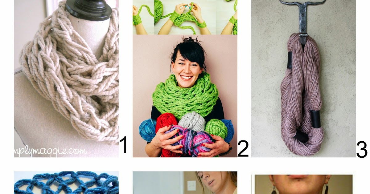 Maglia Fare Una Sciarpa Con Le Mani Sciarpa Fai Da Te Senza Ferri