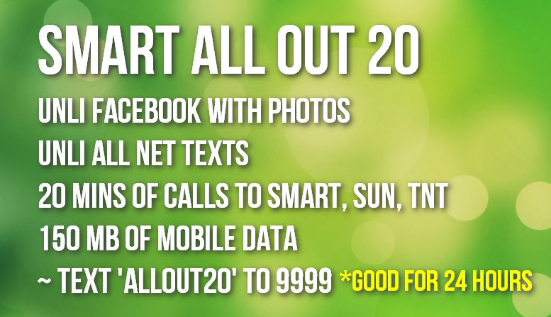 Smart All Out 20 Prepaid Promo