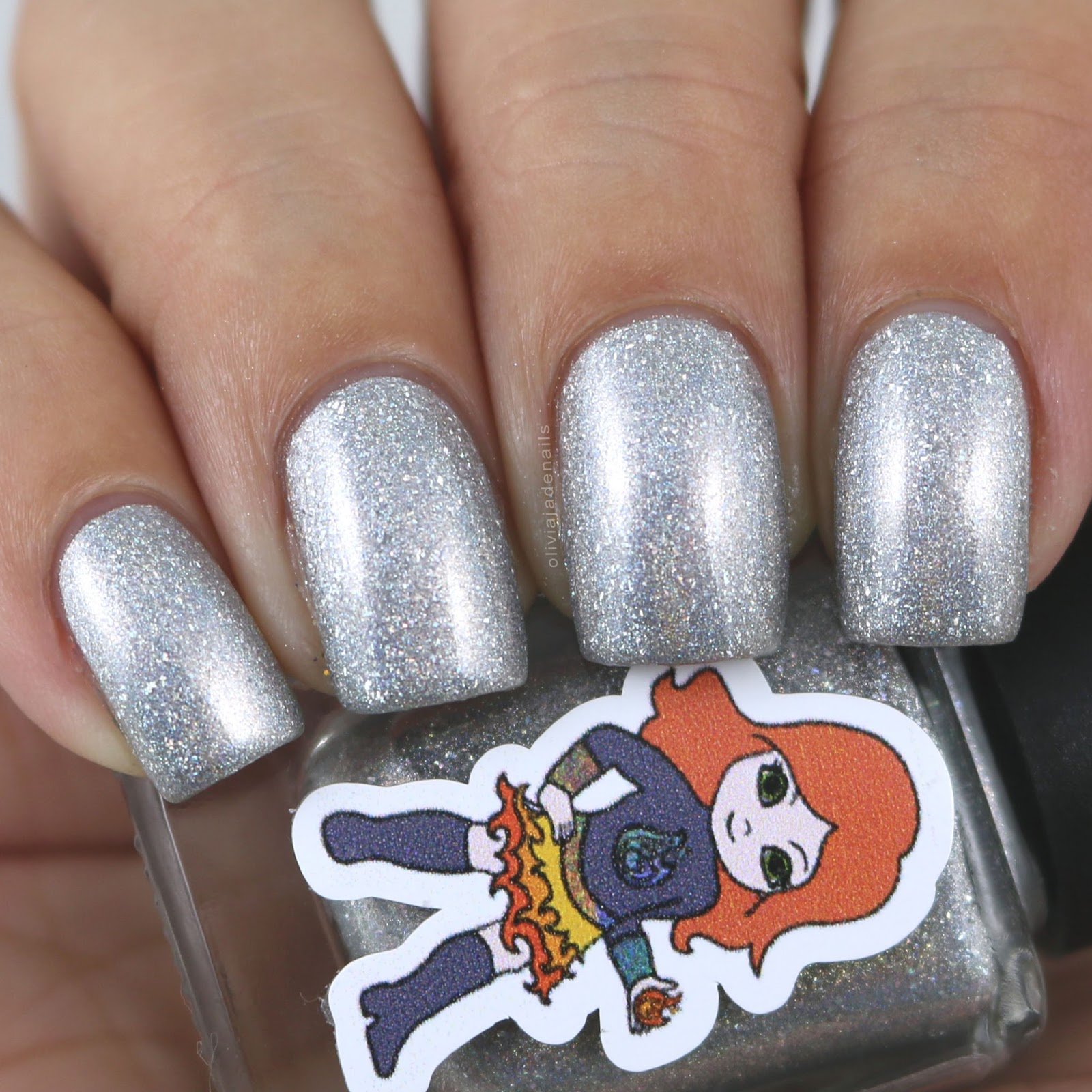 Grace-full Nail Polish Holo Heroine swatched by Olivia Jade Nails