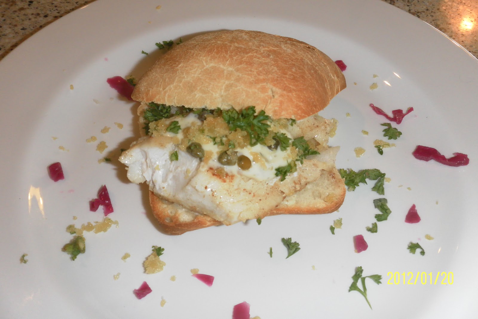 FLOWER POT KITCHEN SUCCULENT PAN FRIED COD IN LEMON BUTTER WITH CHUNKY