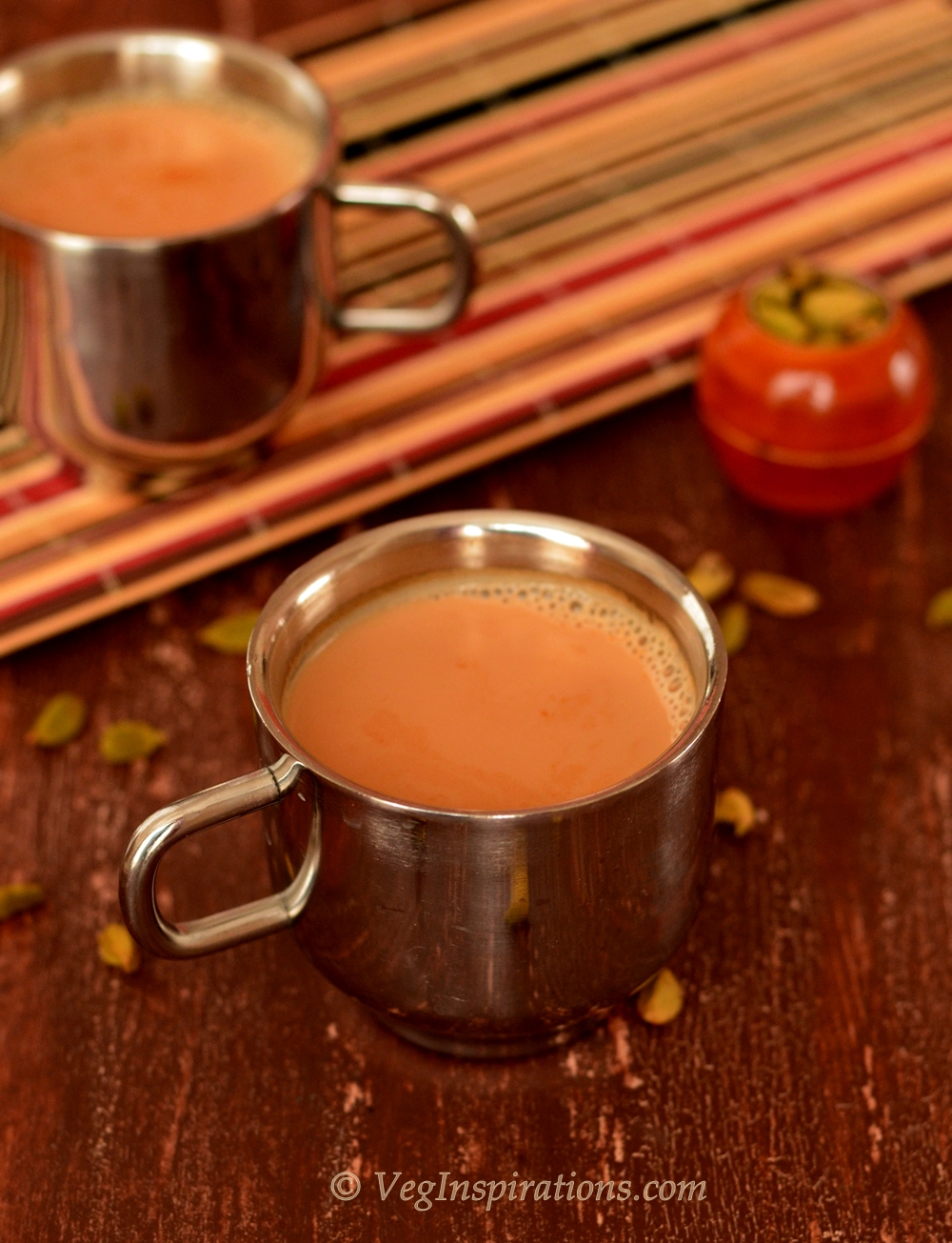 Rich cardamom chai tea Elaichi Chai Veg Inspirations