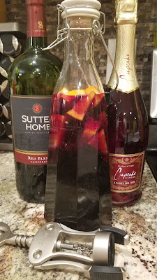 red wine champagne sangria