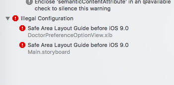 ios application development related illegal configuration safe
