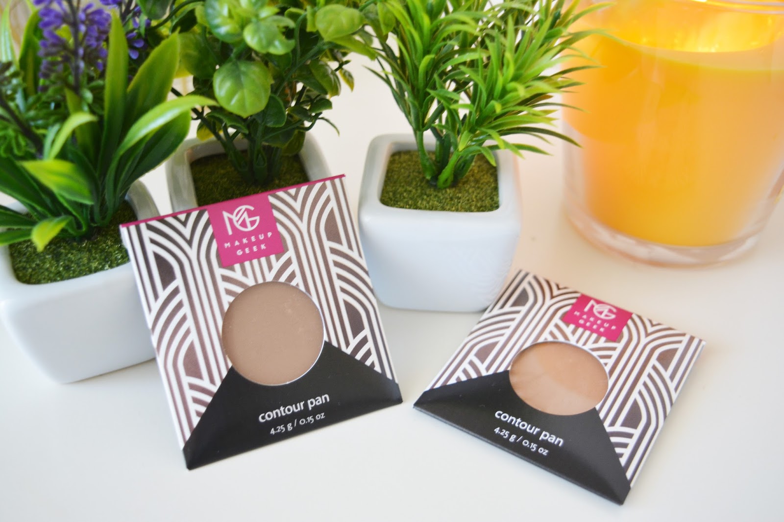 Makeup Geek Contour Powders Review + Swatches Pink Ivory Makeup