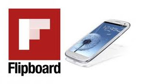 Flipboard para Android, imagen Flipboard Android - Android y Flipboard - un celular con el logo de flipboard
