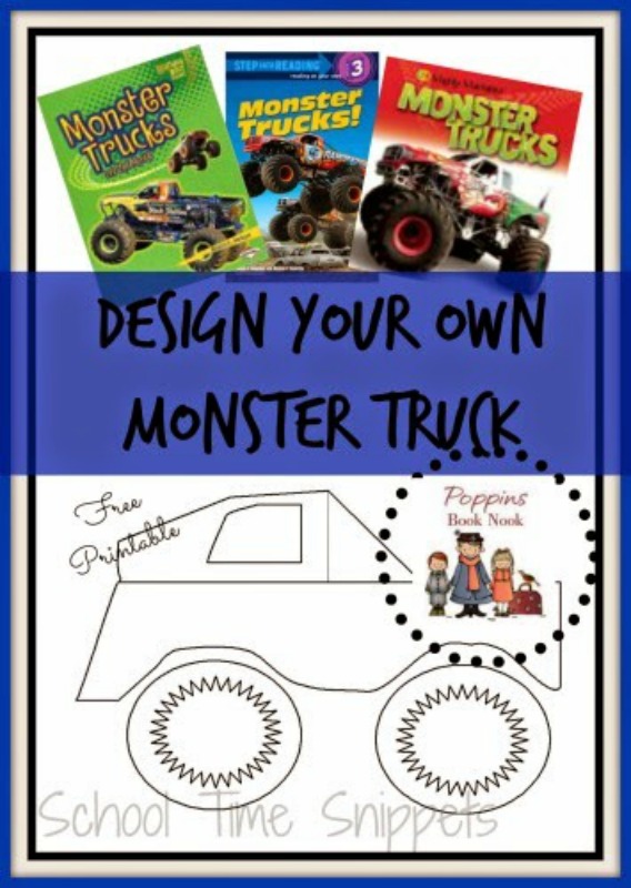 monster truck coloring page