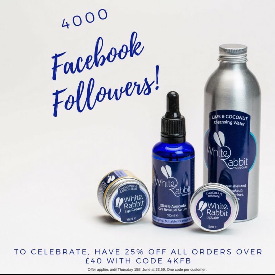 The Vegan Magpie White Rabbit skincare offers!