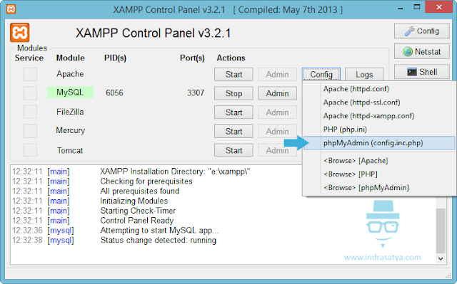 Mengubah Format Date Pada Mysql | cara mengubah port default mysql di xampp indra satya Mengubah Format Date Pada Mysql | cara mengubah port default mysql di xampp indra satya