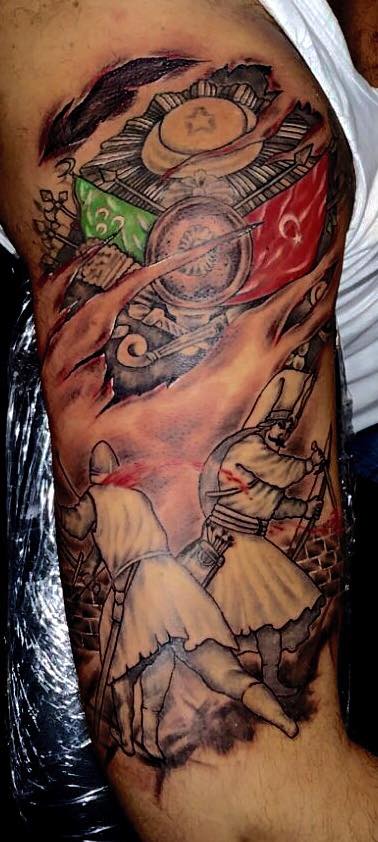 Almanya Turklerin Sayfasi Osmanli Ve Tugrasi Dovme Modelleri Tattoo