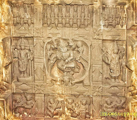 Central Ceiling with Gajasurasamhara murti Central Ceiling with Gajasurasamhara murti