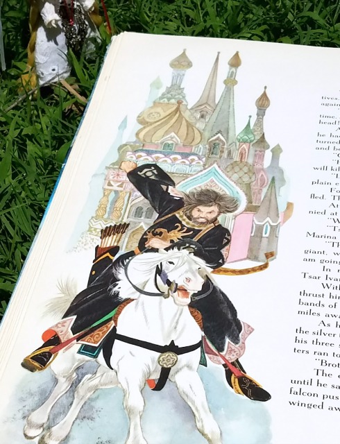 "Maria Marina" from Russian Fairy Tales (A Giant Golden Book), translated by Marie Ponsot, illustrated by Benvenuti. Golden Press, 1960.
