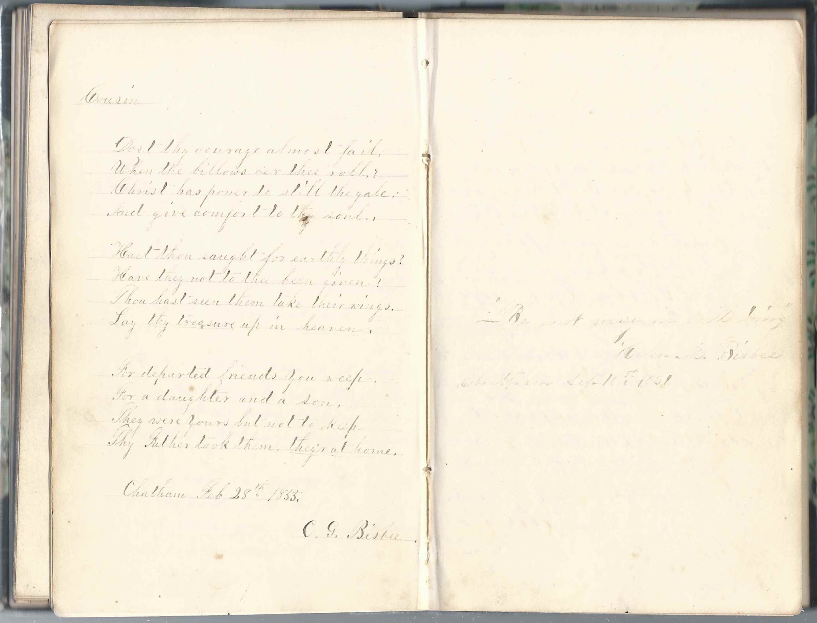 Heirlooms Reunited: 1840s/1850s Autograph Album of Cordelia (Shaw) Lyon ...