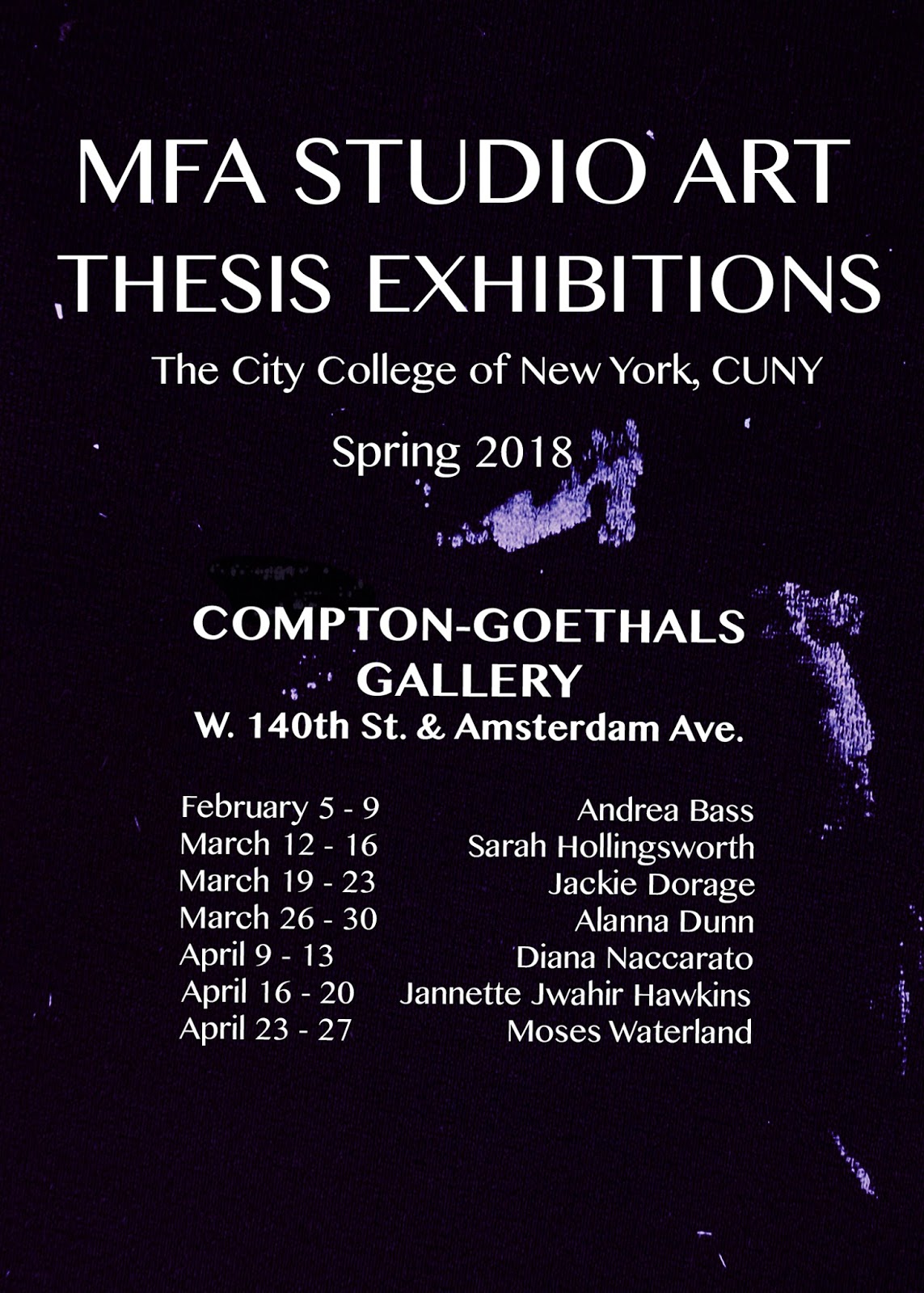 MFA Studio Art at City College