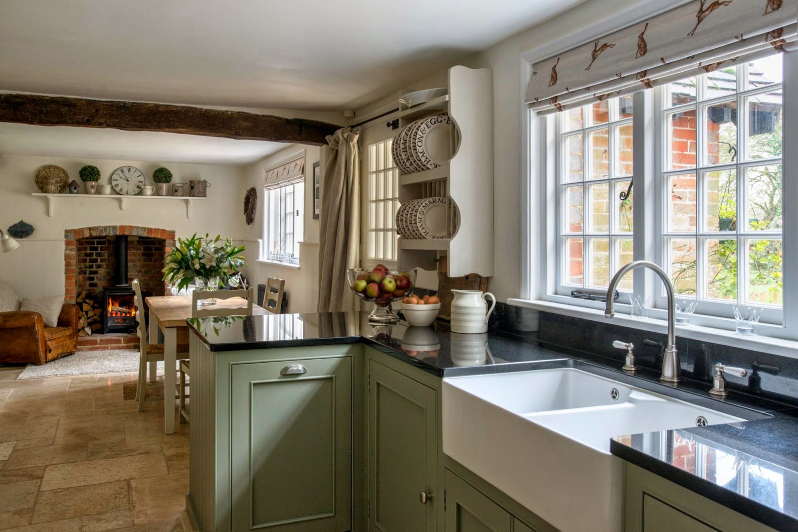 country kitchen design and colour