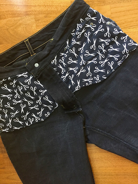 Diary of a Chain Stitcher: Ginger Jeans in Marc Jacobs Stretch Denim from Mood Fabrics