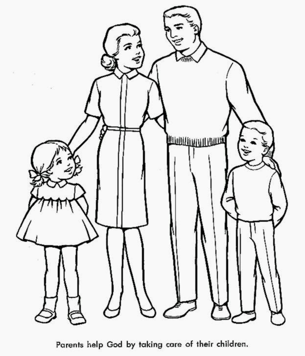 families coloring pages - photo #28