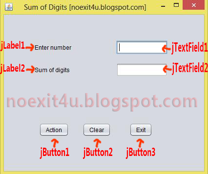 JAVA PROGRAM: TO FIND SUM OF DIGITS OF A NUMBER ~ noexit4u.com