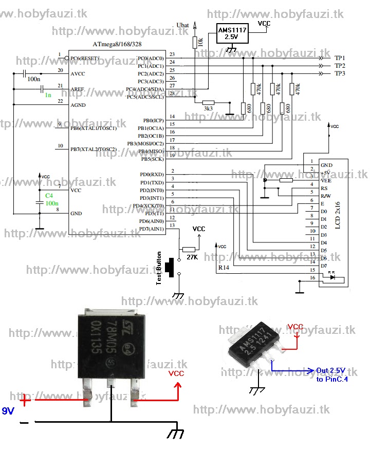skema diagram esr meter analog - Komponen Penting dalam Skema D...