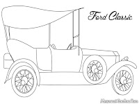 Classic Ford Coloring Pages