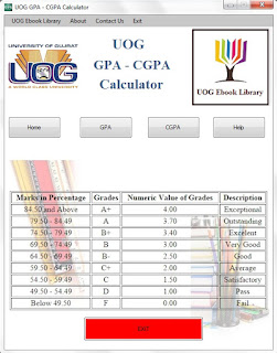 Download UOG GPA - CGPA Calculator