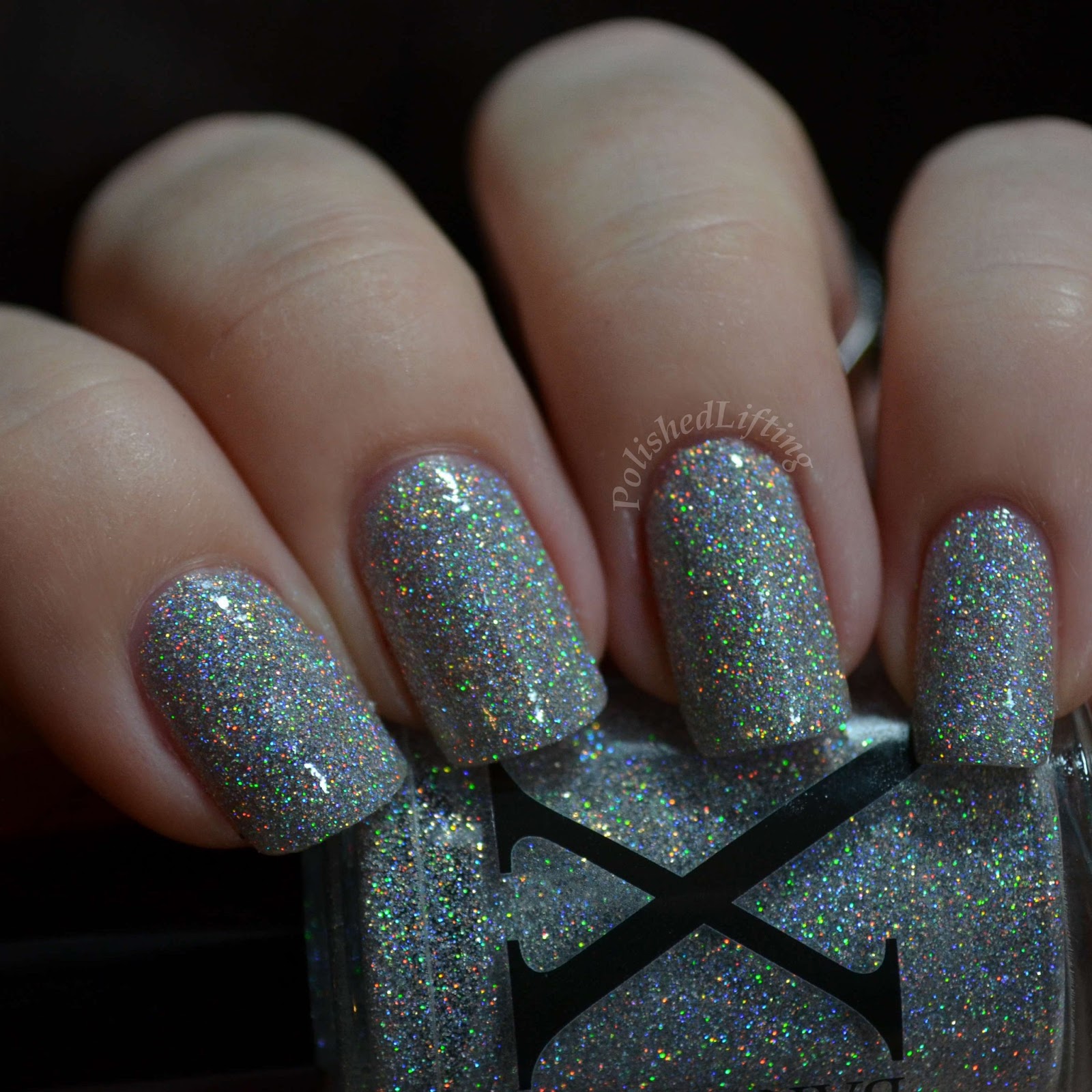 Red And Silver Holographic Nails : Holographic nails are one of the 