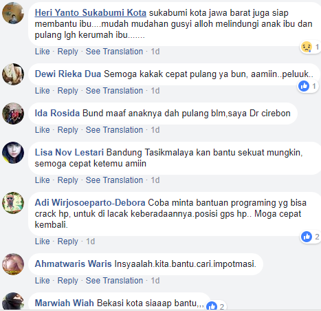 Kasihan Ibu ini, Anak Gadisnya Menghilang Dan Belum Ditemukan. Berharap Warganet Mau Membantu