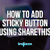 How to Add Sticky Button On A Blog Or Website Using "ShareThis"