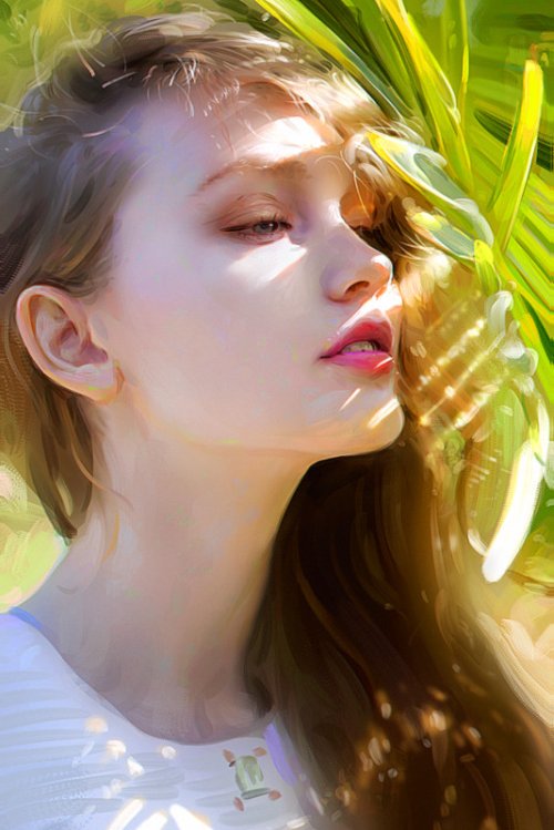 As belas pinturas foto-realistas com mulheres de Irakli Nadar Irakli Nadar artstation instagram arte pinturas mulheres animes foto-realista beleza