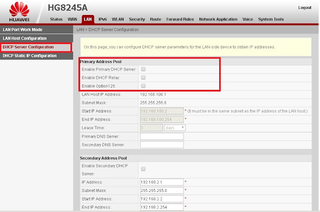 Cara Setting Modem Huawei HG8245A